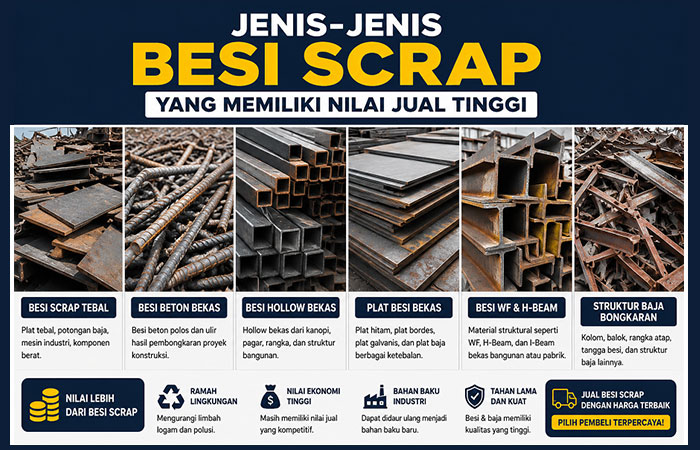 Read more about the article Jenis-Jenis Besi Scrap yang Memiliki Nilai Jual Tinggi