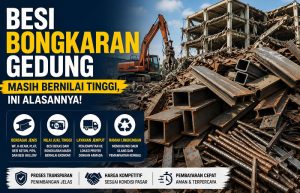Read more about the article Besi Bekas Bongkaran Gedung Masih Bernilai Tinggi, Ini Alasannya