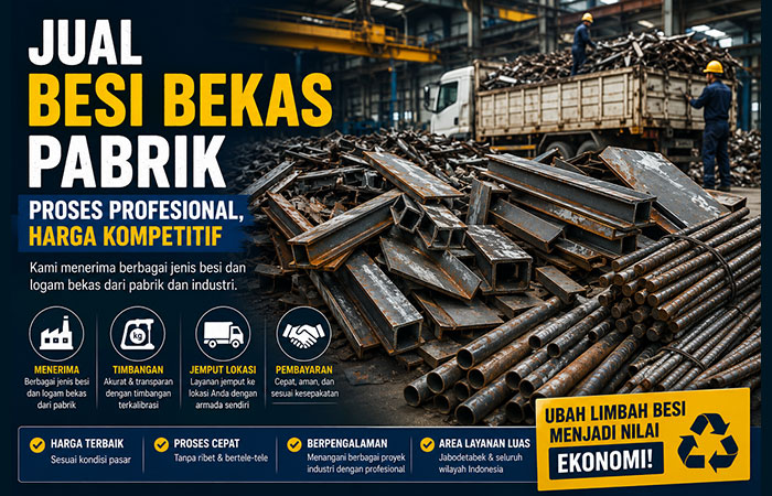 Read more about the article Jual Besi Bekas Pabrik dengan Proses Profesional